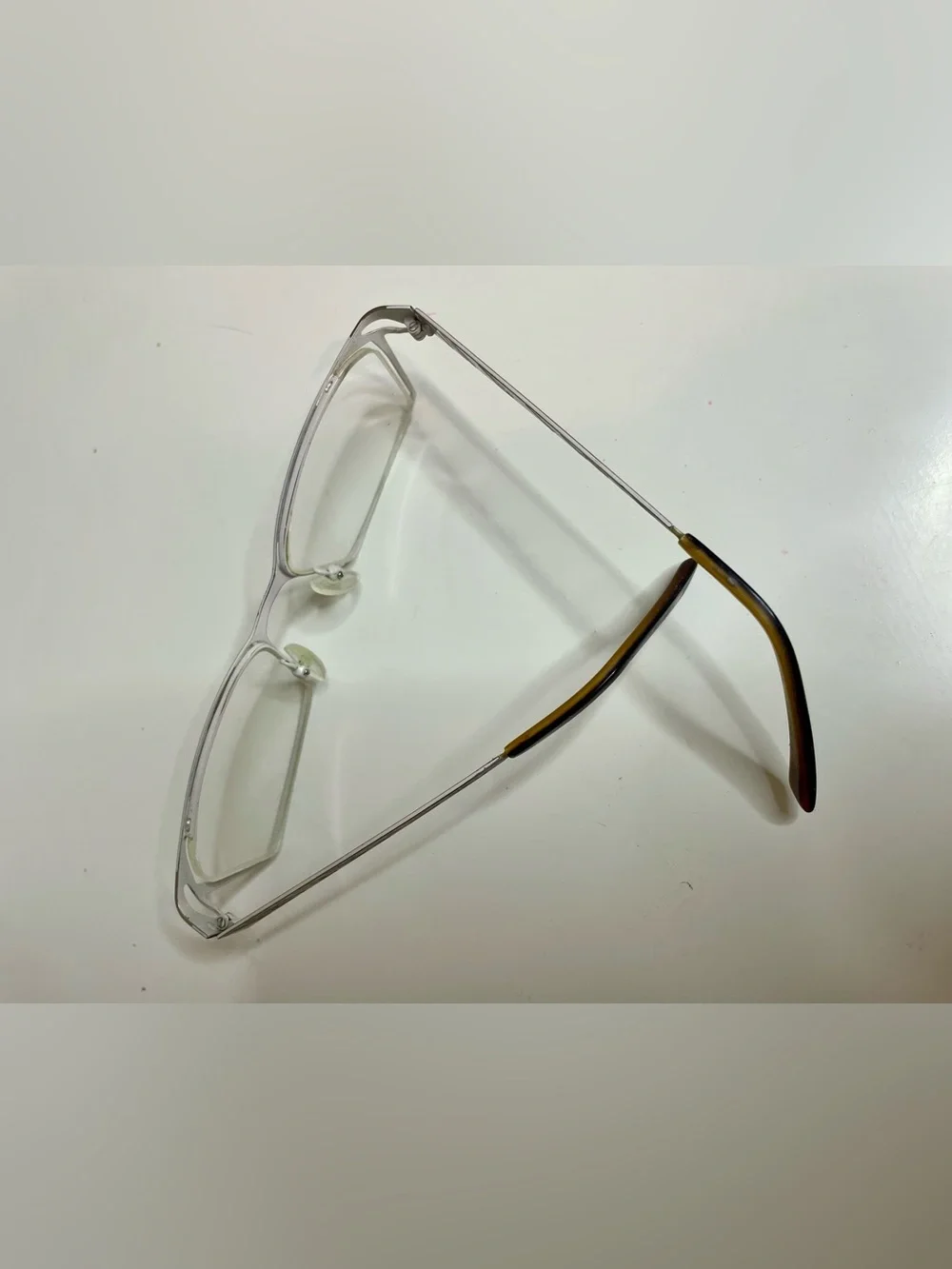 VTG Dolce and Gabbana Sleek Rectangular Y2K Metal Frame Eyeglasses